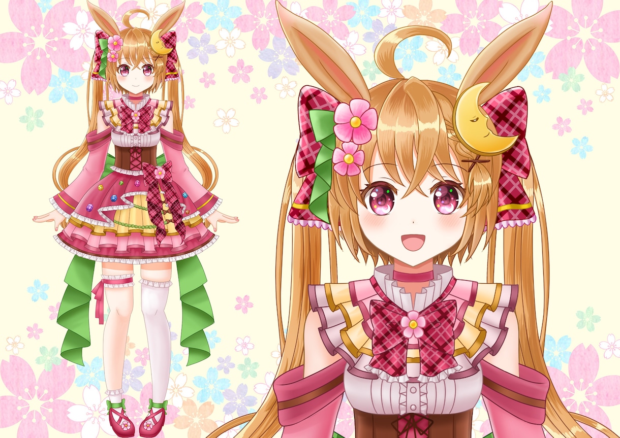 全部込みVTuberのLive2Dモデリングします キャラデザ～Live2Dモデリングまでの一括プラン！ イメージ2