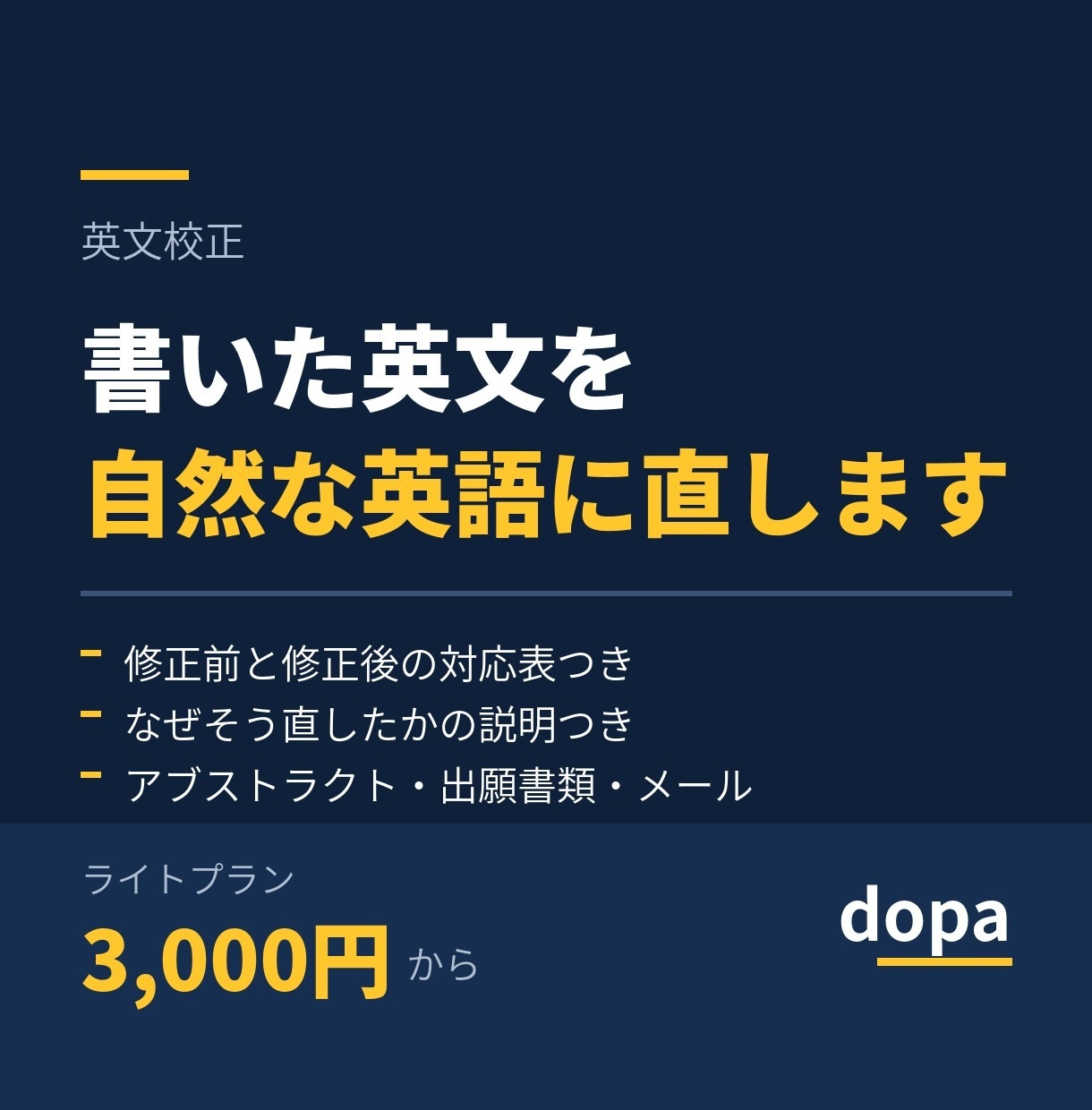 書いた英文を自然な英語に直します どこをなぜ直したかも一緒にお返しします イメージ1