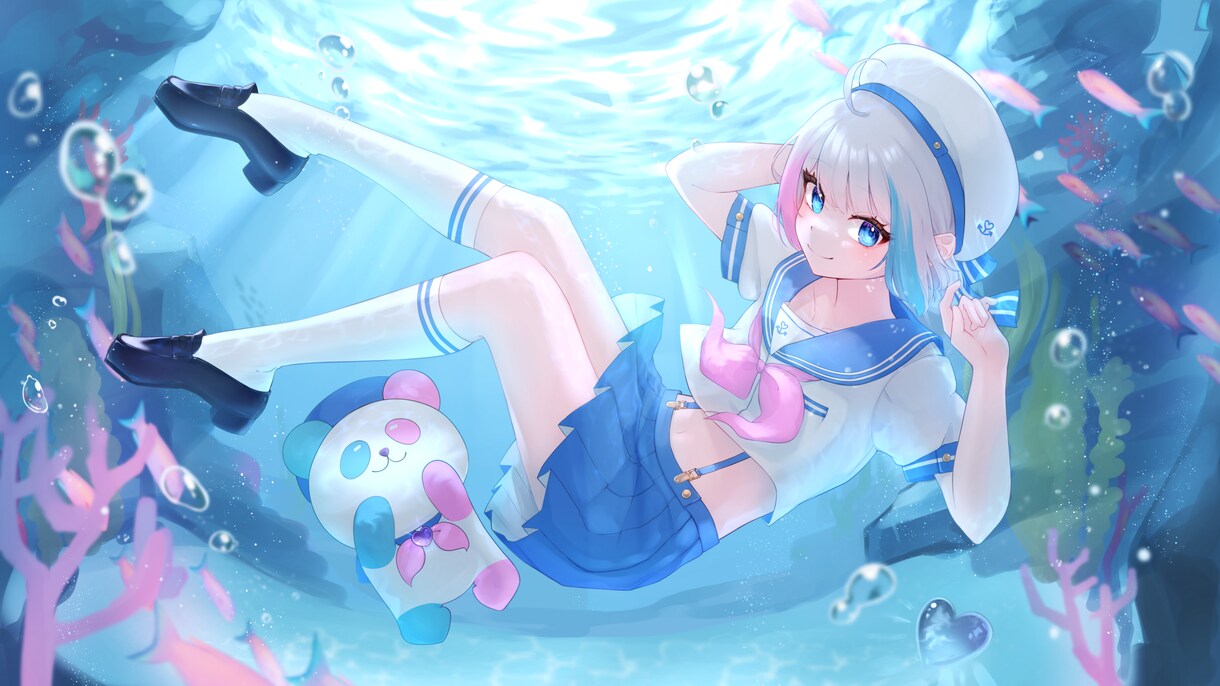 VTuberさん向け 活動用イラスト描きます 透明感重視＆SNS映えを意識したイラスト イメージ6