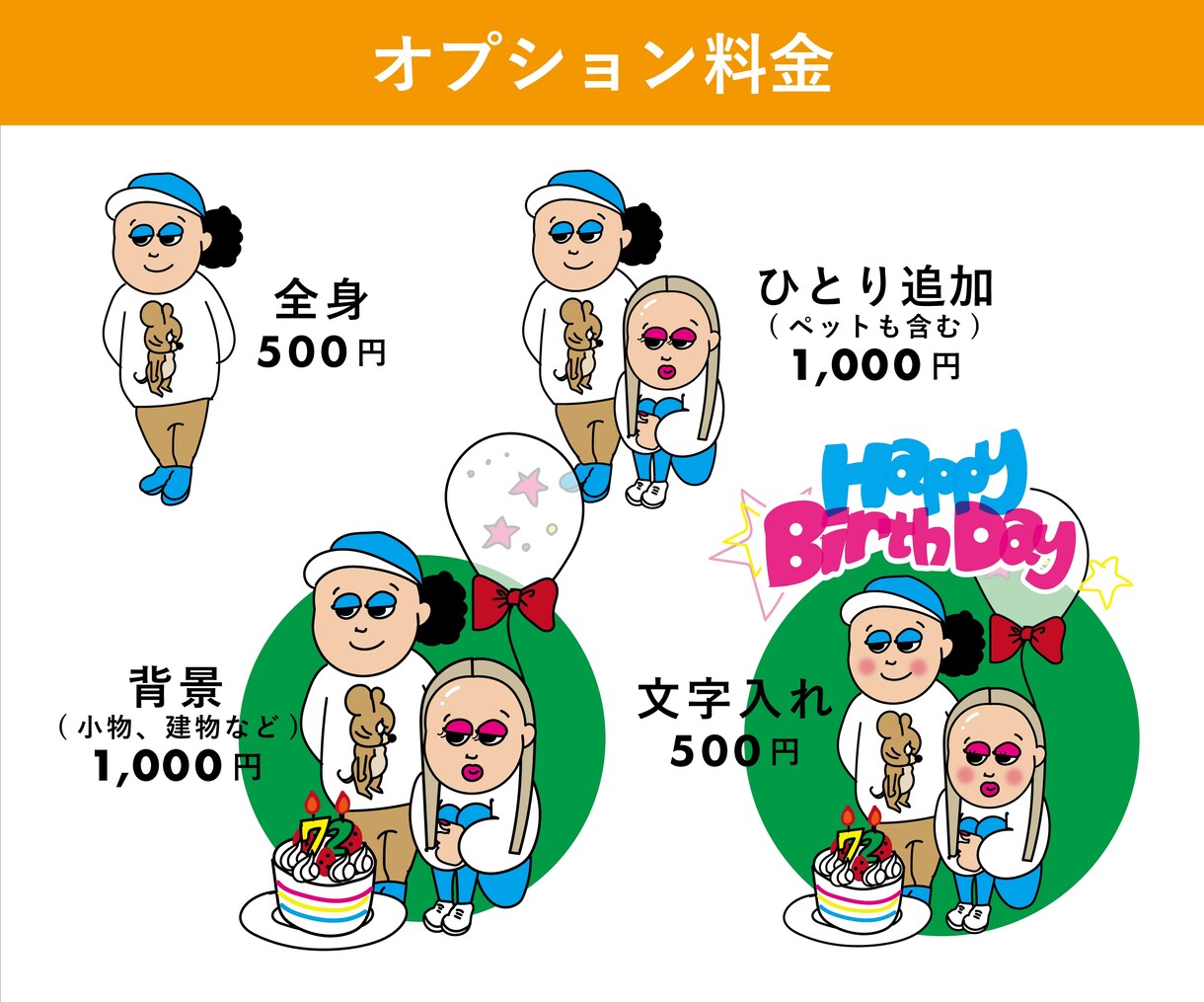 POPなイラスト描きます あなたの顔も推しの顔もPOPに！ イメージ7