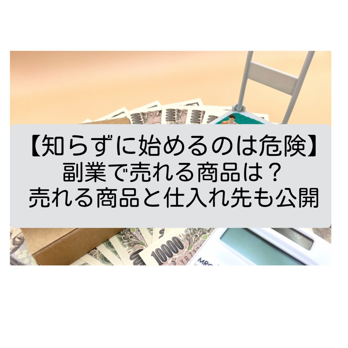 副業で売れる商品は？売れる商品と仕入れ先も教えます 知らないと危険！一度全財産失い現在月収20万の私が教えます イメージ1