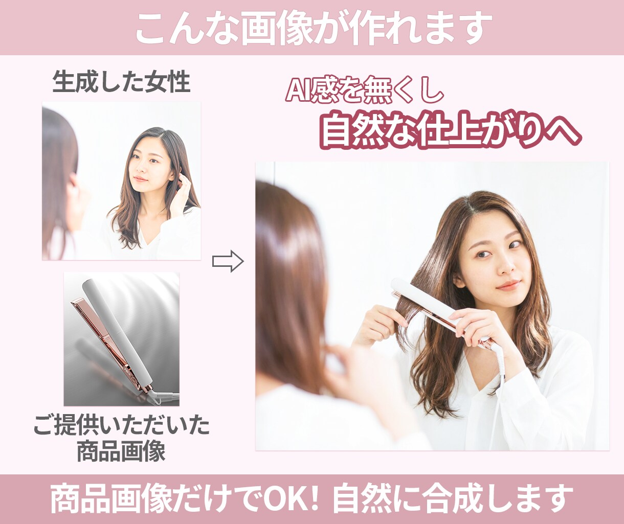 商品画像をAIモデル着用画像に加工します 商品画像をAIモデル画像に加工｜楽天・中国仕入れ対応 イメージ3
