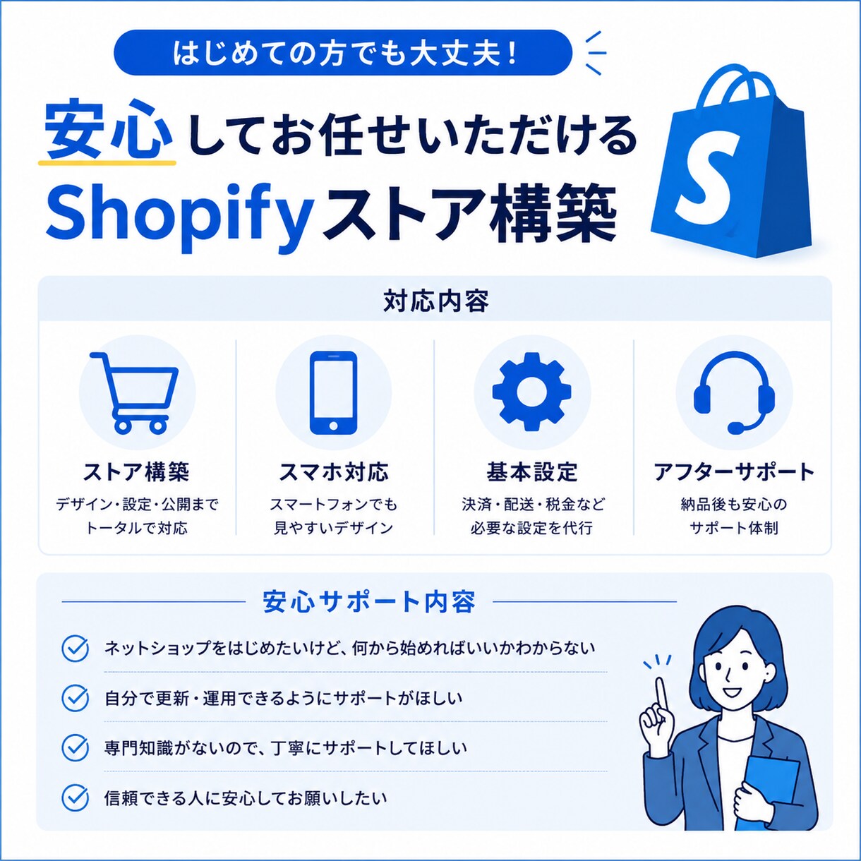 Shopifyで売れるECサイトを構築します Webマーケティング視点で運用しやすいECサイトを制作します イメージ2