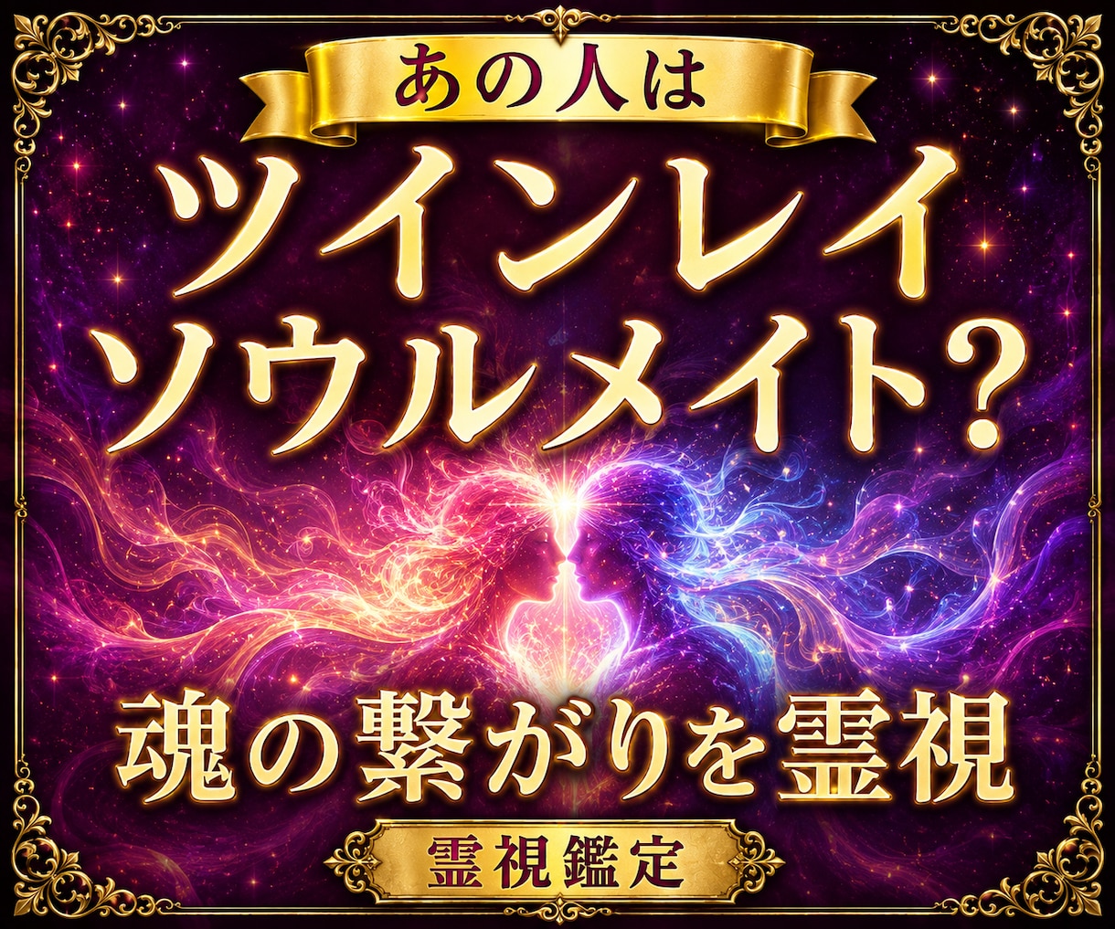 本当にツインレイ？魂の繋がりと統合時期を霊視します 彼の本音・サイレント期間・再会・統合まで丁寧に鑑定・魂の縁 イメージ1