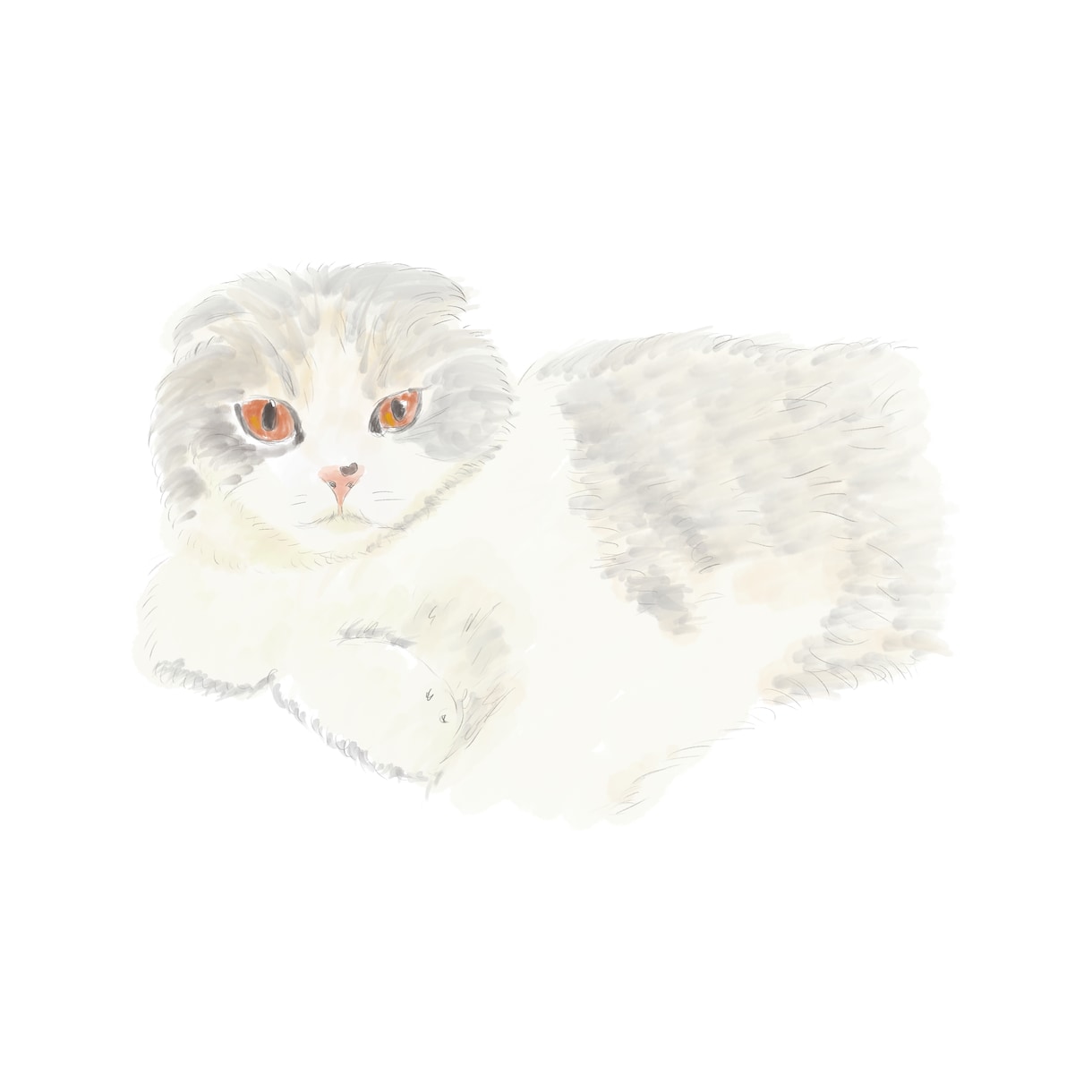 ペットのイラスト描きます 水彩ふんわりしたペットのイラストを描きます イメージ2