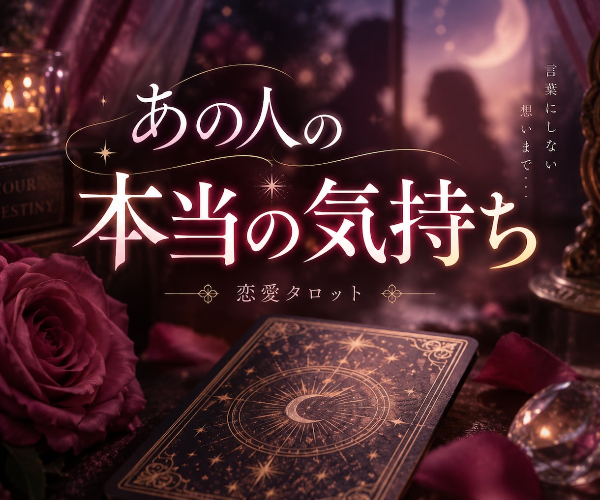 あの人の本当の気持ちをタロットで占います 言葉にできない本音と二人のこれからを読み解きます イメージ1