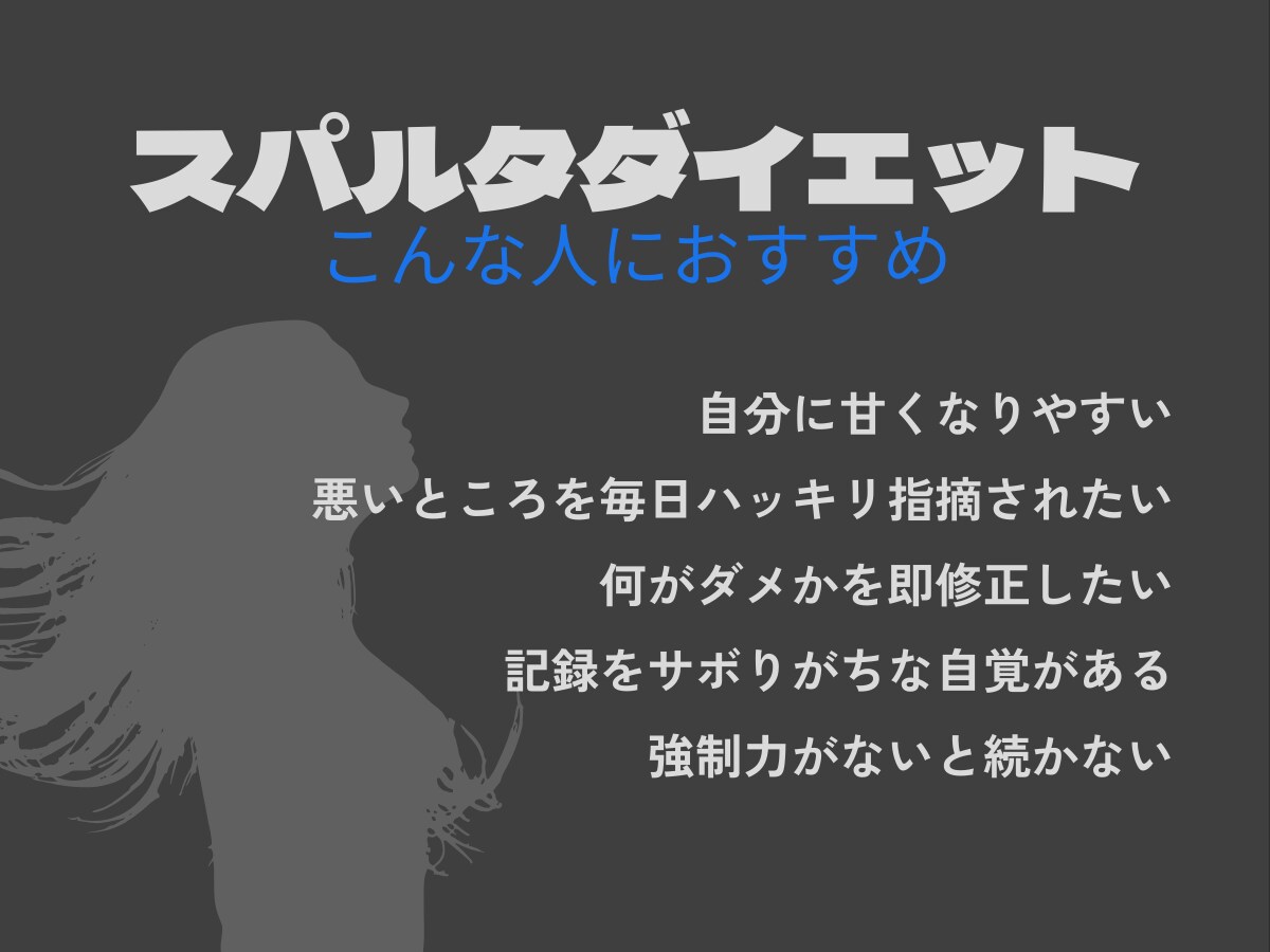 管理栄養士があなたの食事の問題点を毎日指摘します 悪い習慣を断ち切る体質へ　スパルタダイエット イメージ3