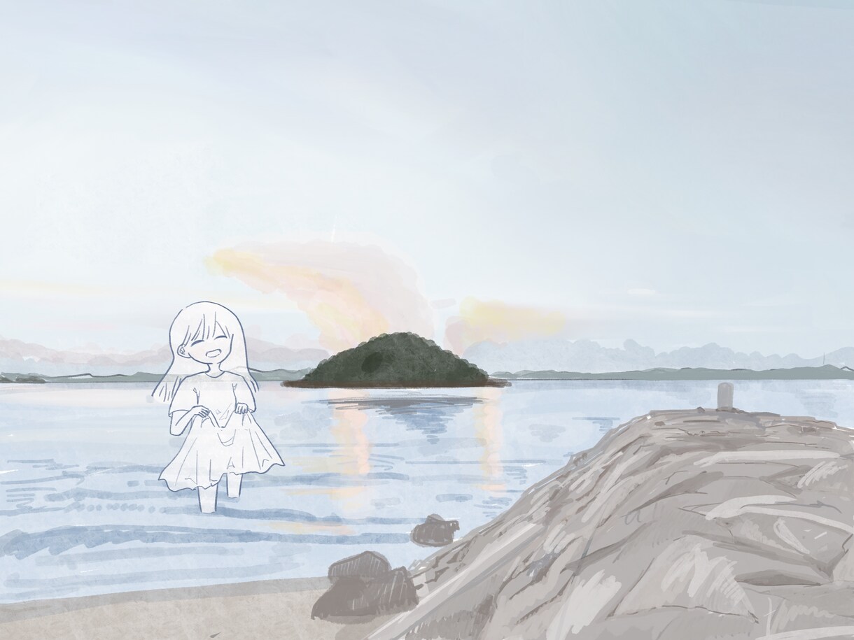 淡いタッチの景色のイラストを描きます 商用◎個人利用◎ 挿絵、広告、サムネイル、MV、壁紙 など イメージ8
