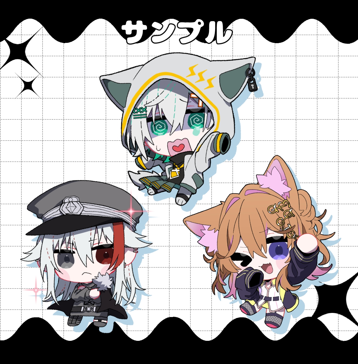 ゆるぽちゃ！2頭身なデフォルメ/SDキャラ描きます アイコン、動画素材、グッズ、スタンプ等幅広く対応します！ イメージ8