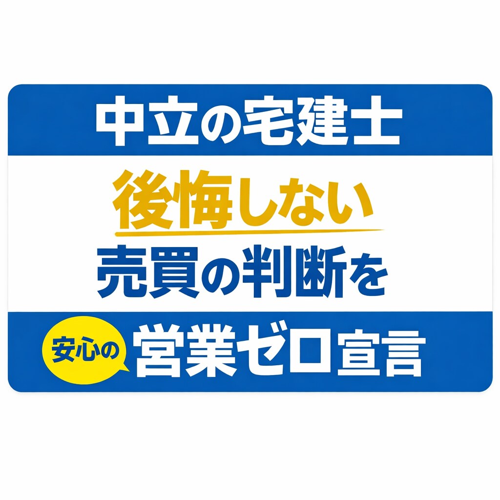 不動産売買・賃貸の不安を中立な宅建士が解消します あなたの「？」に中立な宅建士が丁寧に回答 イメージ1