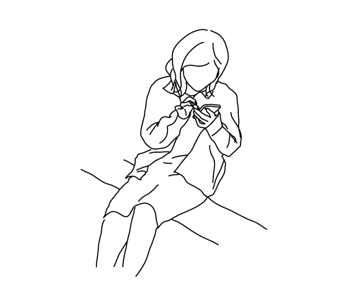 写真トレースしておしゃれな線画イラストを作ります シンプルでラフなイラスト／アイコンが欲しい方にお勧めです◎ イメージ3