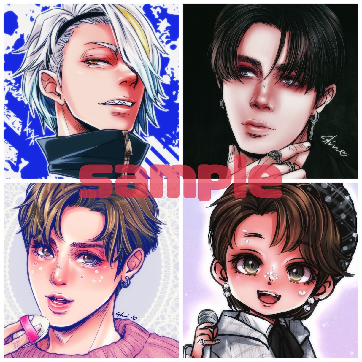 あなたの似顔絵アイコンイラスト描きます SNSの似顔絵アイコン作成します！ イメージ6