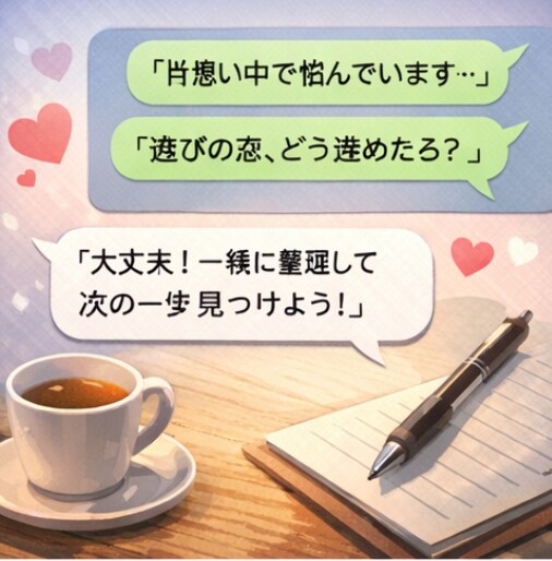 ガチ恋、遊び恋愛の迷子を一緒に整理します 恋の迷子を経験値100超が救う！ イメージ4