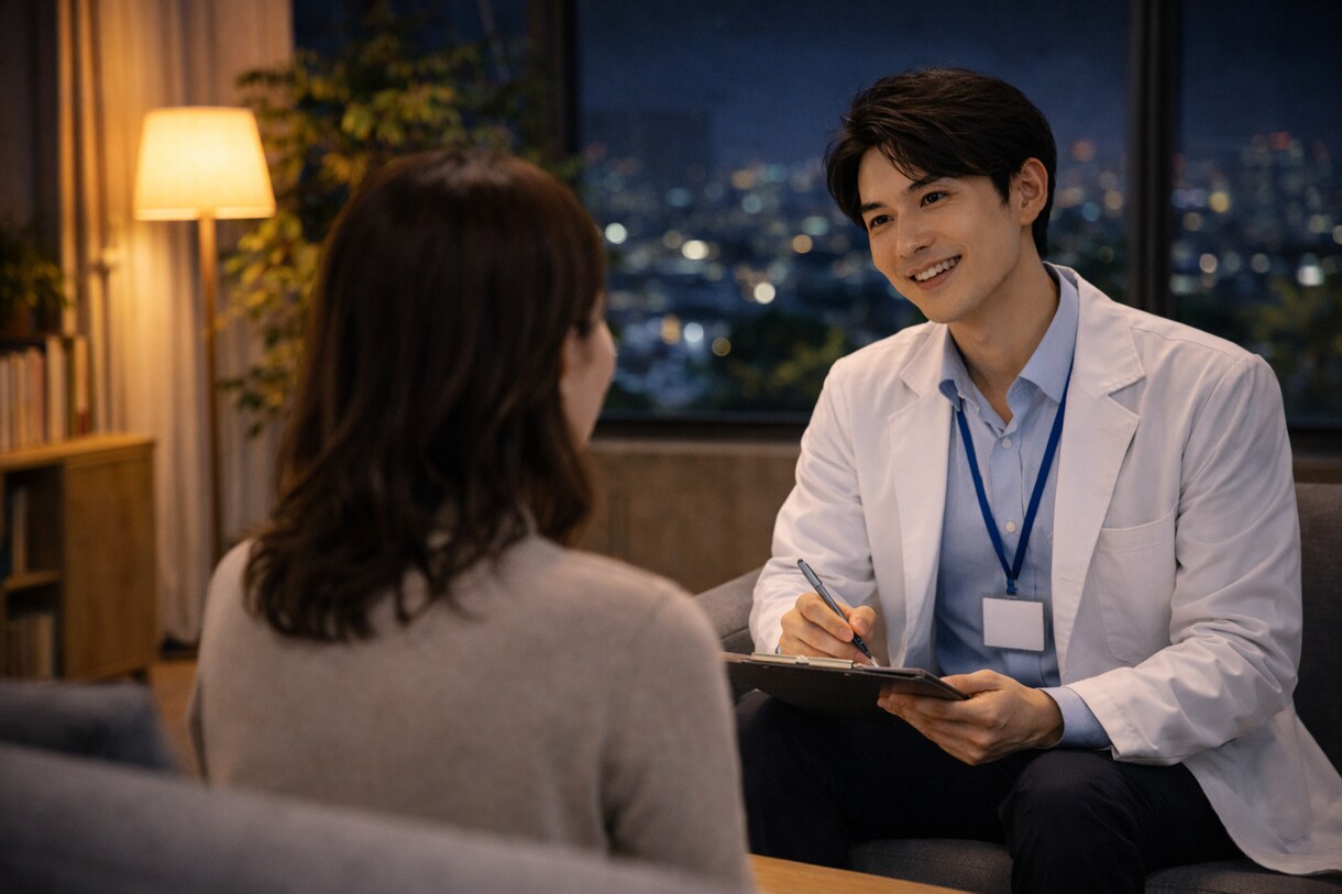 夜に不安で眠れないあなたへ　モヤモヤを整理します 気づけば悩むより笑って、スキップしている人が増えてます イメージ1