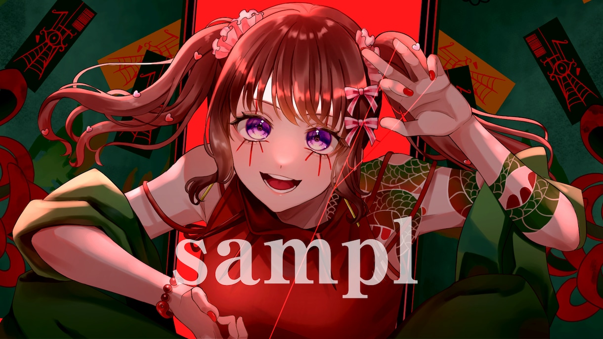歌ってみた動画のイラストを制作します サムネイルイラストやmv用の差分イラスト制作 イメージ6