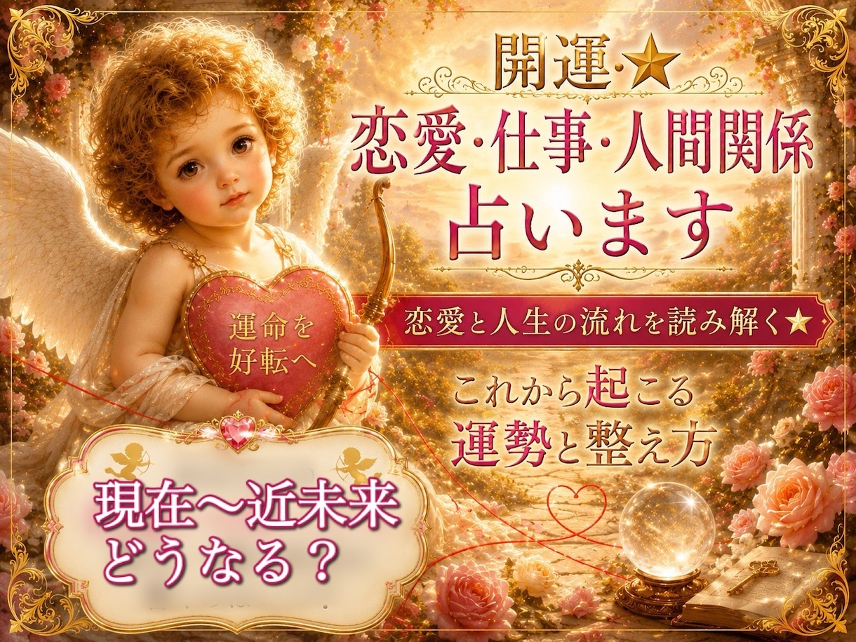 開運⚜️✨恋愛 仕事 人間関係 占います 恋愛と人生の流れを読み解く✨これから起こる運勢と整え方 イメージ1