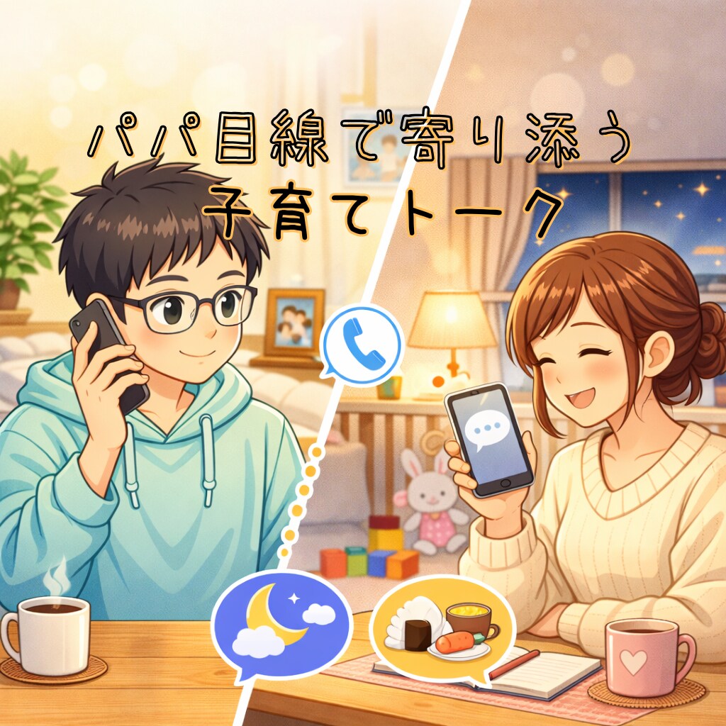 子育ての悩みや不安、一緒に伴走します 3歳児パパがあなたの子育てに伴走します イメージ1