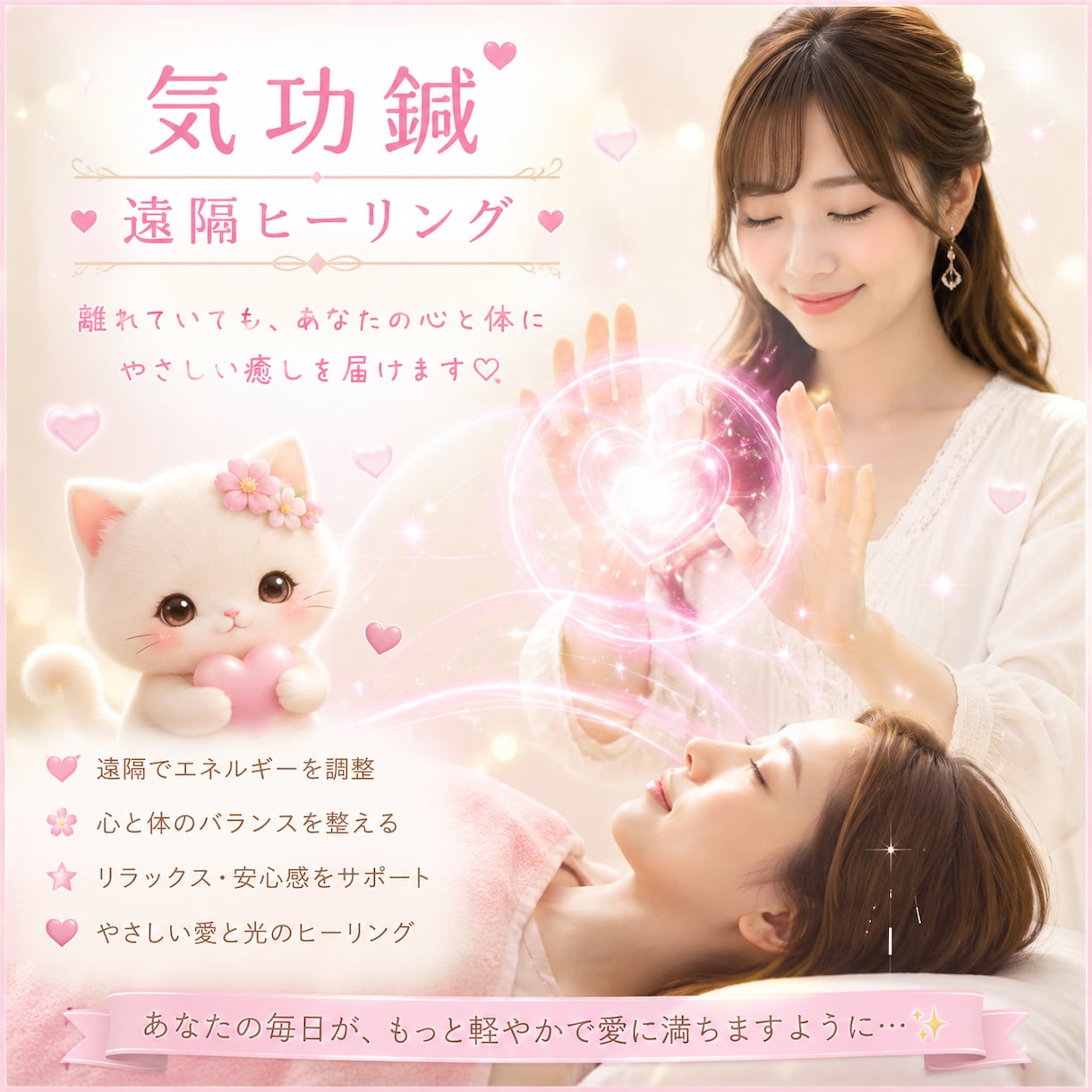 エネルギー体に気功鍼します 心身がおつらいかたにご自身へご褒美を♡ イメージ1