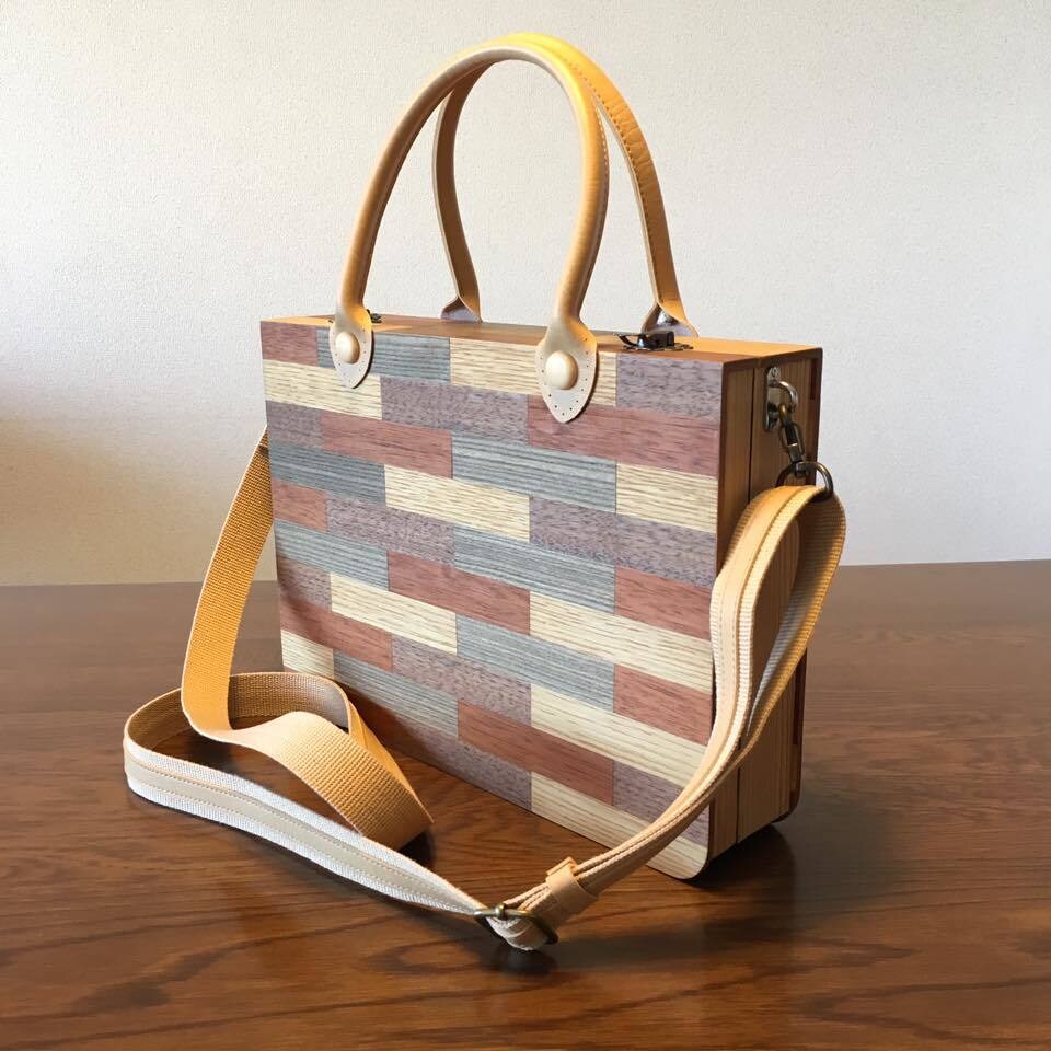 wooden bag 木工作品をご自身で作れます 木製のオリジナルバッグをご自身で作品化出来ます。 イメージ1