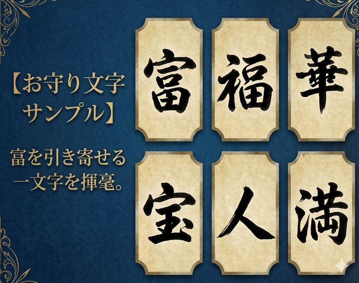 あなたの「金運の流れ」を鑑定いたします 金運を引き寄せる！『富の言霊』鑑定と開運お守り文字 イメージ4