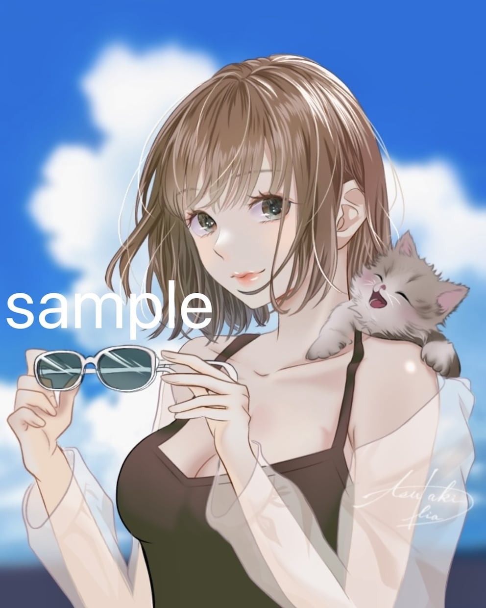 透明感のある女の子＆イケメンを丁寧に描きます 柔らかさや空気感など、細部まで大切に表現します♡ イメージ5