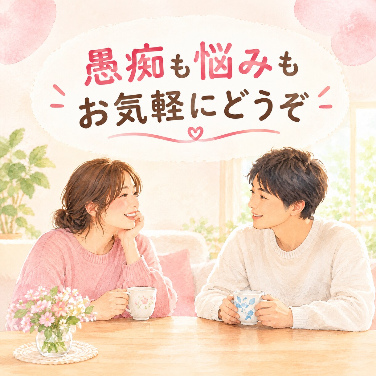 愚痴や悩みを否定せずにじっくり聴きます 誰かに話したい気持ちを安心して受け止めます イメージ5