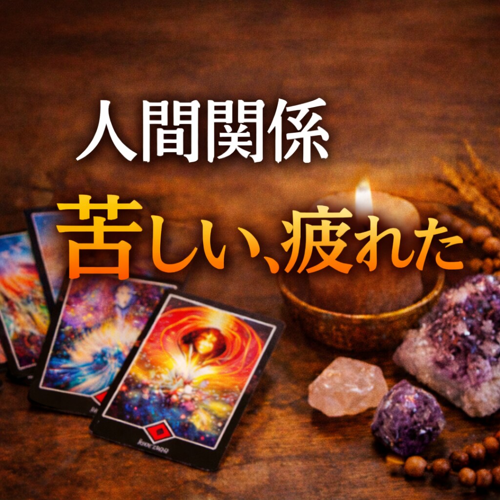人間関係に疲れた・・・その深層を見ます 禅タロットで「なぜ苦しいのか」をお悩みの元を出していきます イメージ1