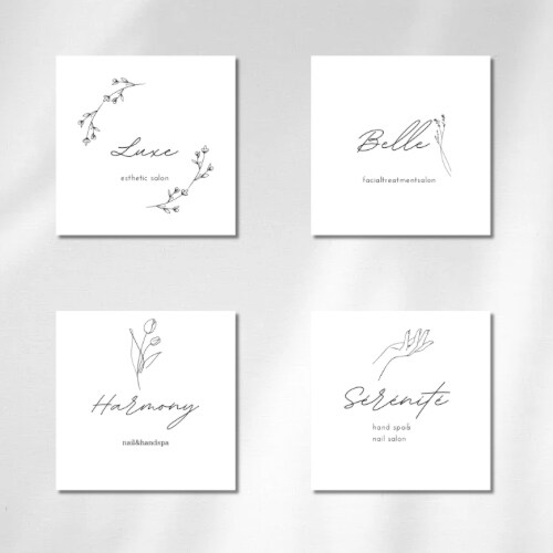 選ばれるサロンのブランドづくりをお手伝いします ロゴ・名刺デザイン,,メニュー作成お任せください イメージ1