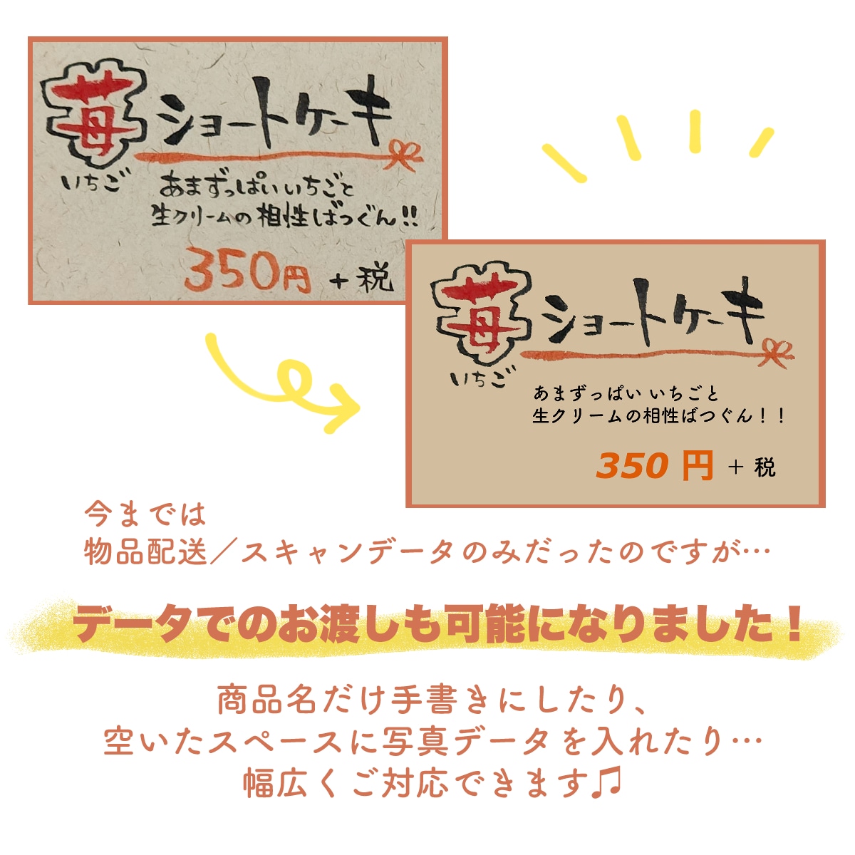 手書きプライスカード／POP作成致します 手書きでオリジナリティあるプライスカード／POPに！ イメージ4