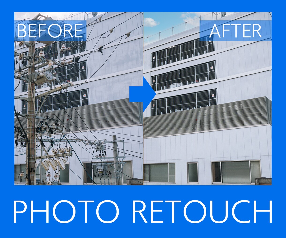 写真に写り込んだ不用物を除去いたします 修正・再調整は無料で対応いたします イメージ1