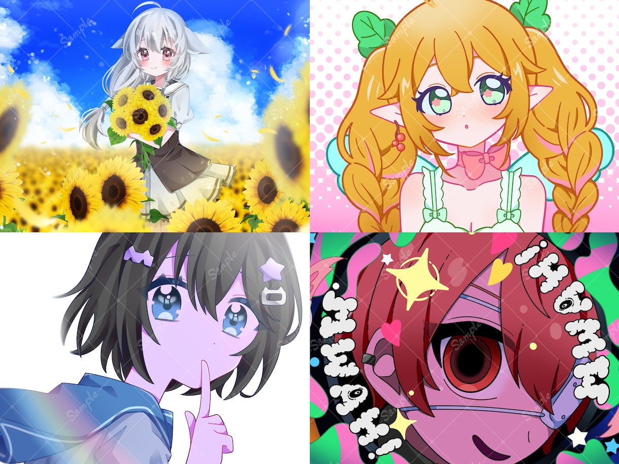 企業実績有！可愛いサムネイルイラスト描きます 目を惹くオリジナルイラストで素敵な歌ってみた動画に！MVも可 イメージ4