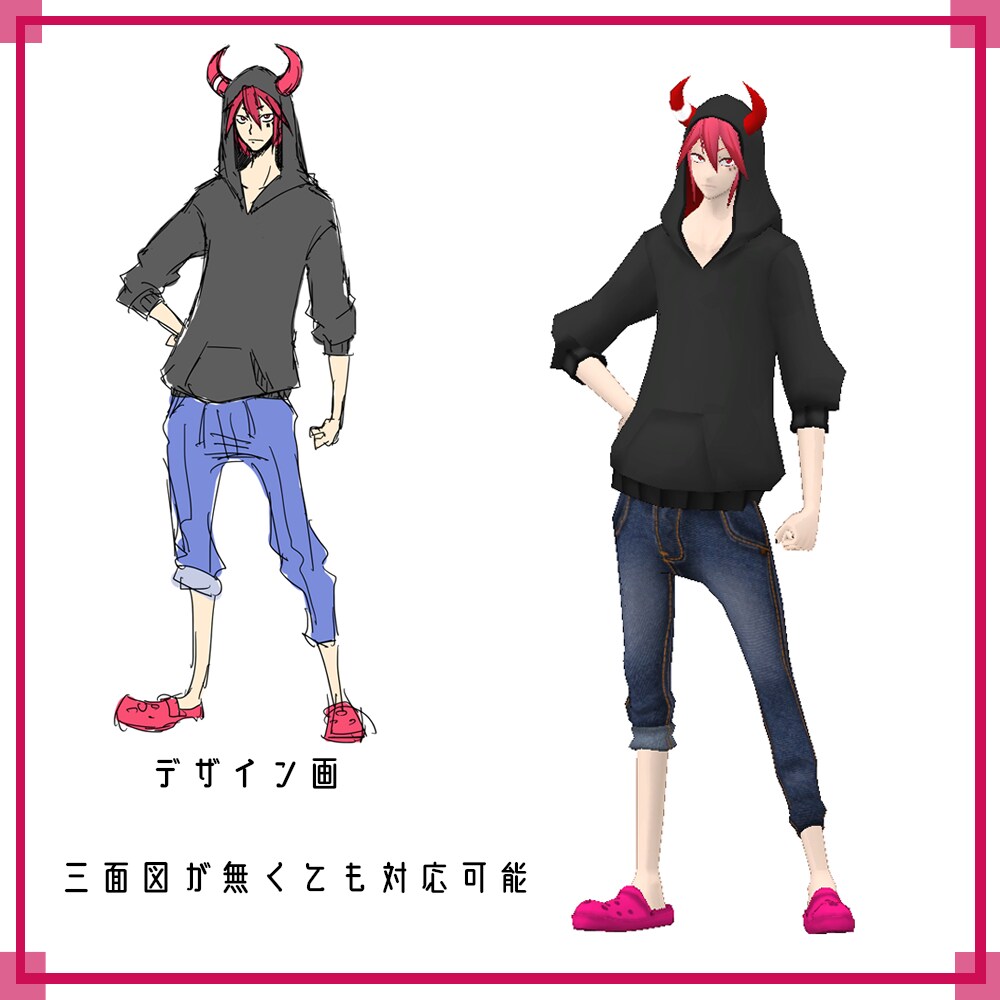 Vtuber向け3Dモデリング依頼承けたわまります Vtuber・VRchat向け3Dモデリング依頼 受付中！ イメージ5
