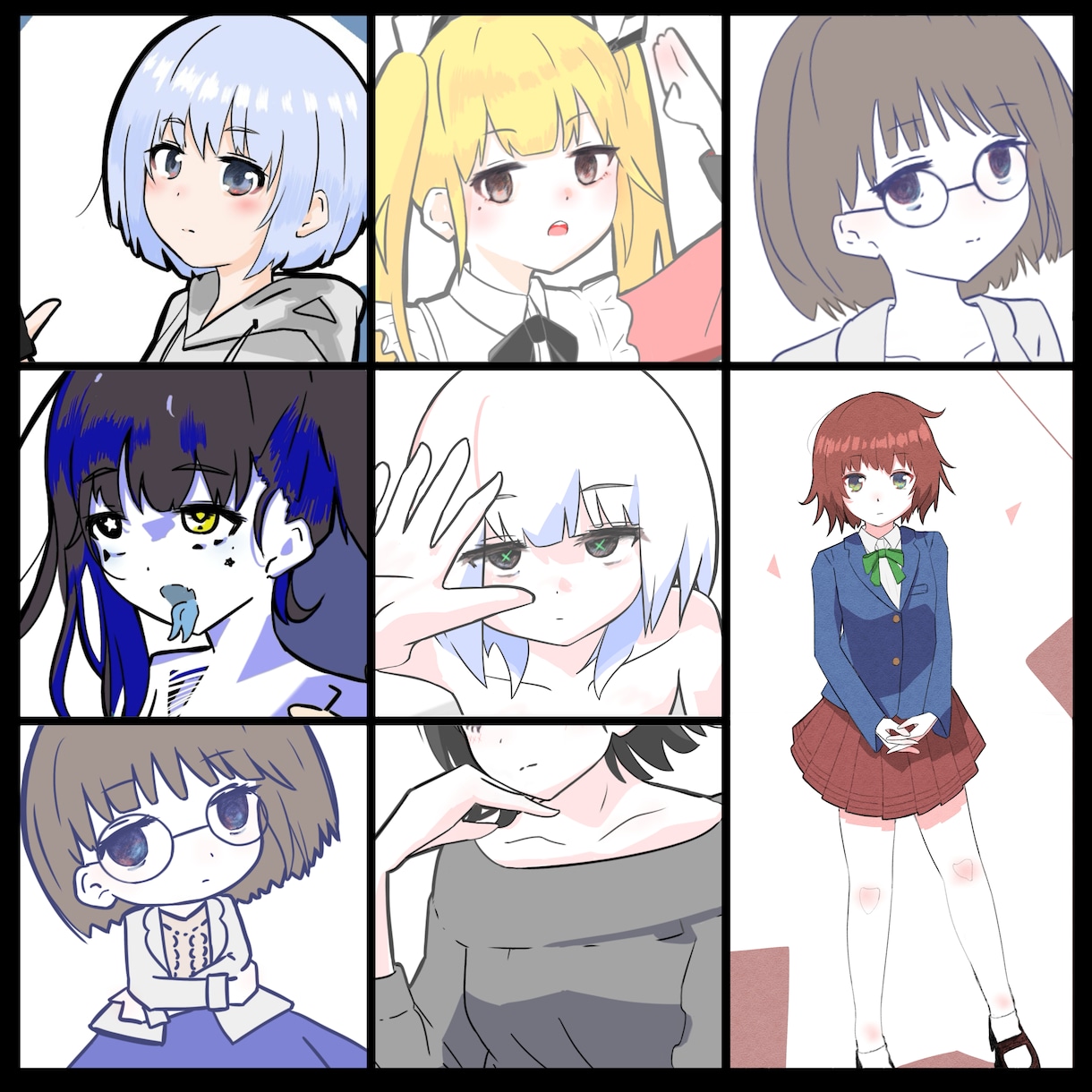 キャラクターイラスト、用途に合わせなんでも描きます ！  まずはお気軽にご相談下さい！ イメージ1