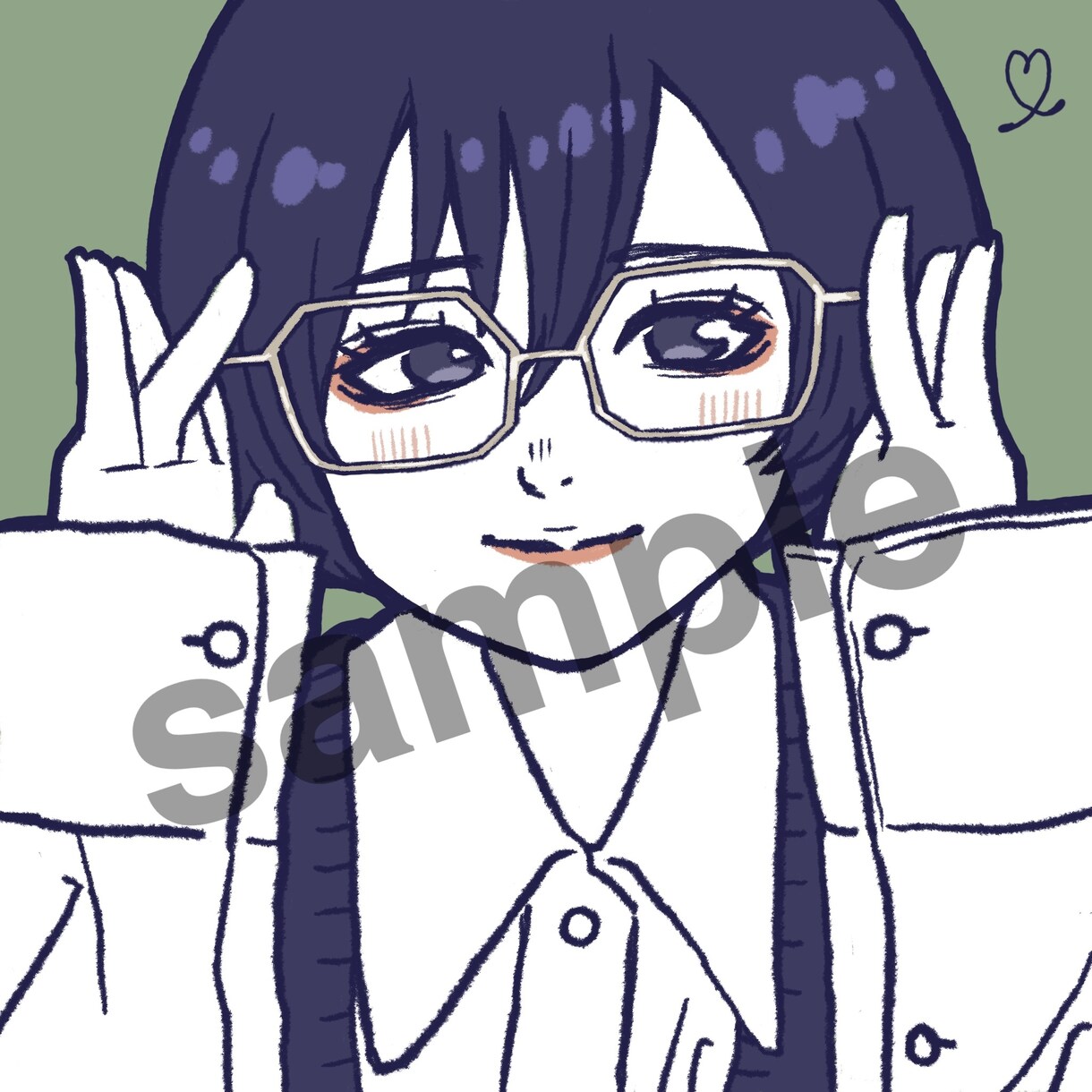 SNSで使える似顔絵イラスト描きます 自撮り写真などを参考に、独自のタッチで描かせて頂きます！ イメージ1