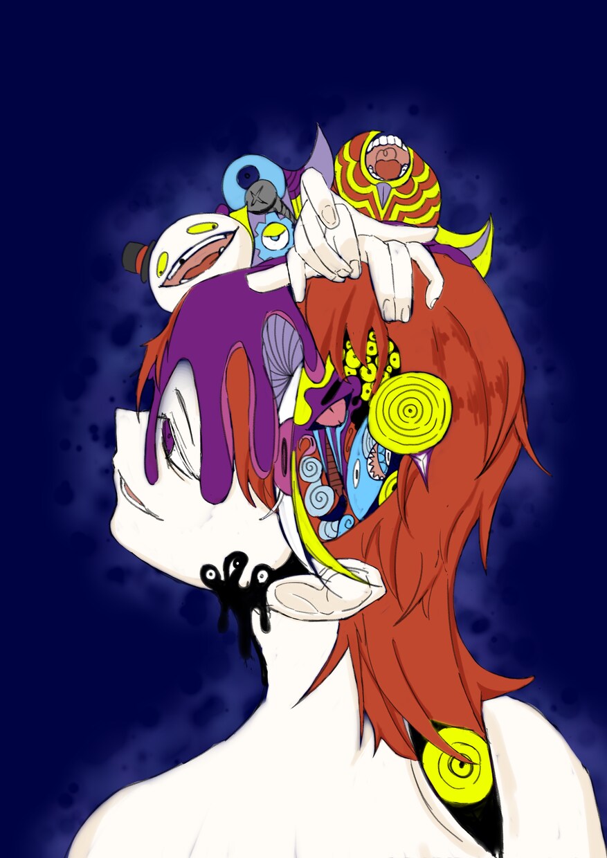 世界観や内面を大切にした人物イラストを制作します 派手さより、空気感を大切にしています イメージ1