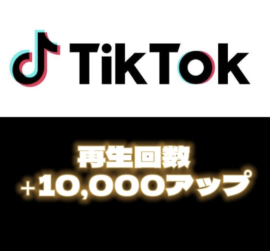 TikTok再生回数10,000再生増やせます TikTok・再生回数増加・10,000再生・オススメ欄 イメージ1