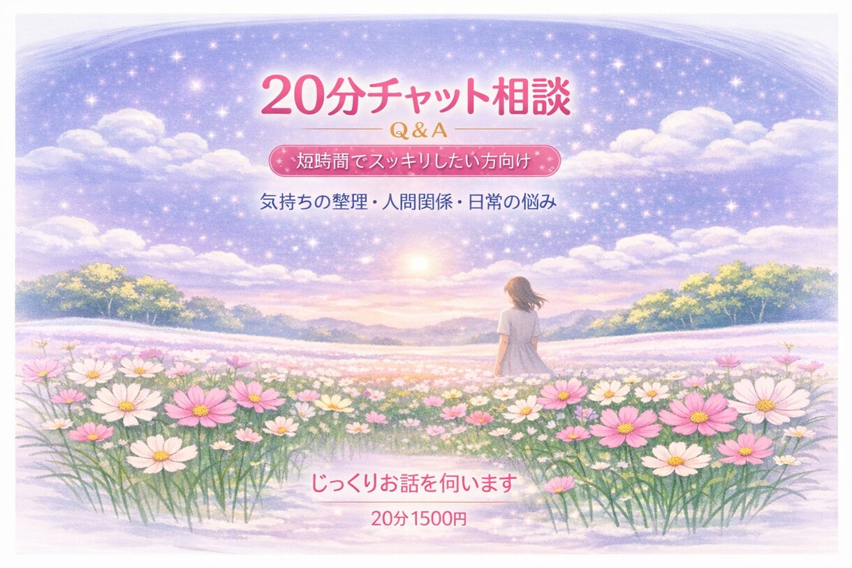 あなたの気持ちを20分で丁寧に伺います 忙しい方でも気軽に話せる20分相談です イメージ1
