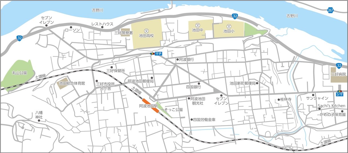 チラシやパンフ等へ掲載する地図制作を請け負います 店舗地図・現地案内図等必要な方にオススメ イメージ4