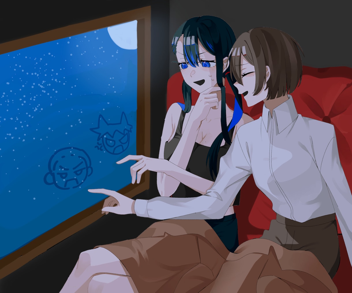 一枚絵お描きします キャラクター達が生きてるようなイラストをお描きします！ イメージ1