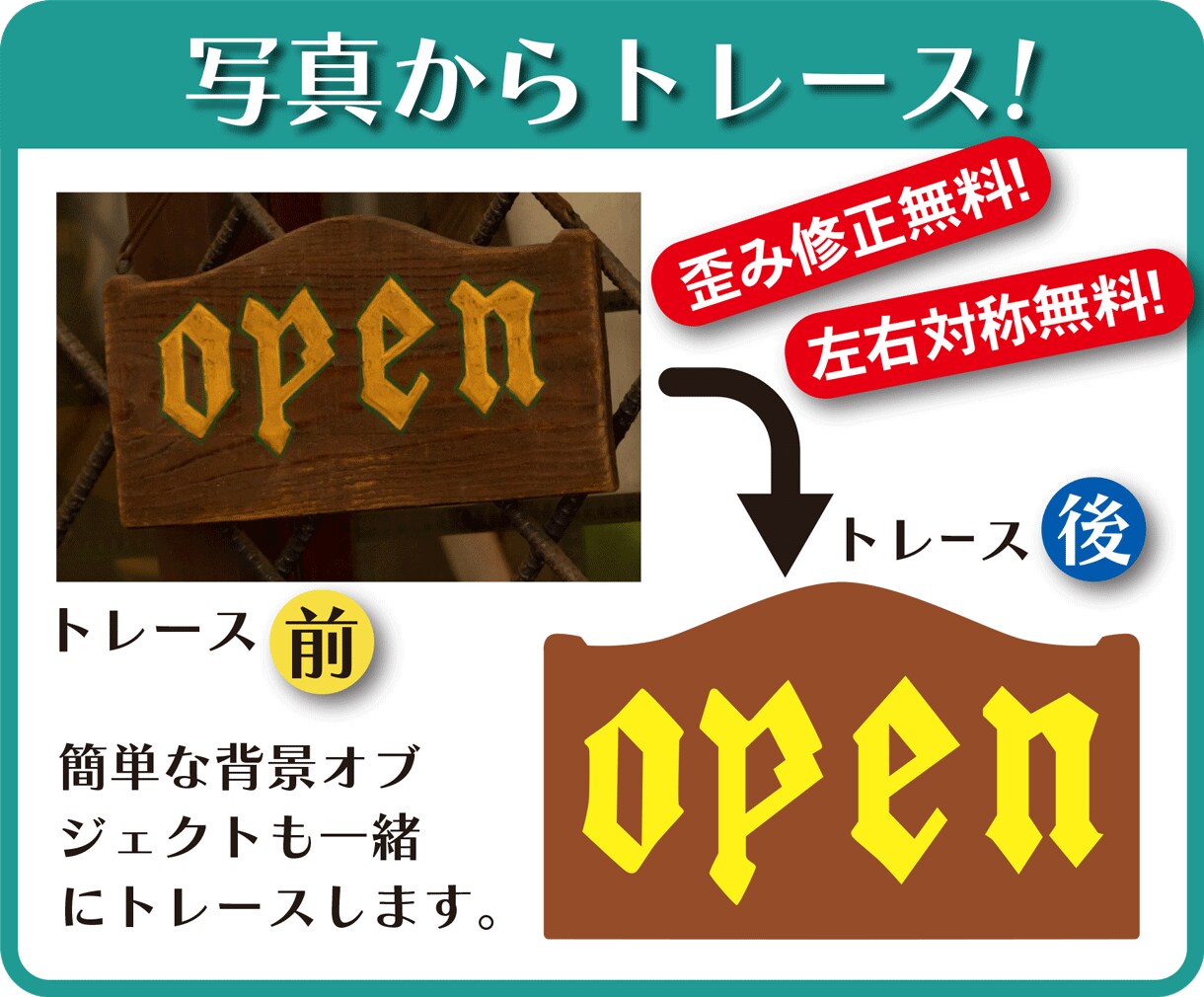 写真やロゴをトレースしてベクターデータ化します 即日納品可能！高品質な印刷用ベクターデータを作成いたします！ イメージ5