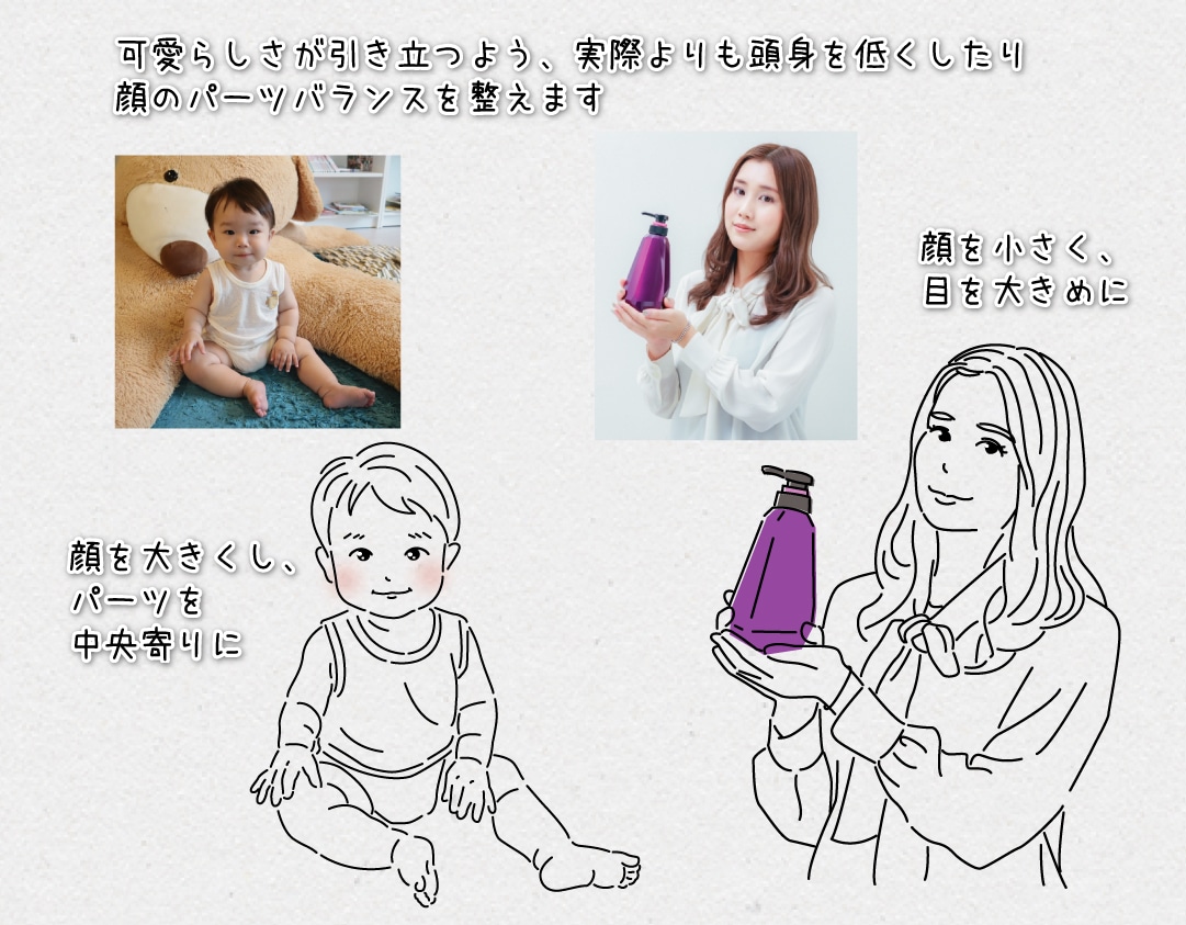お写真からシンプル線画イラスト描きます 人物以外もOK！素材やアイコン、グッズにも使いやすい イメージ3