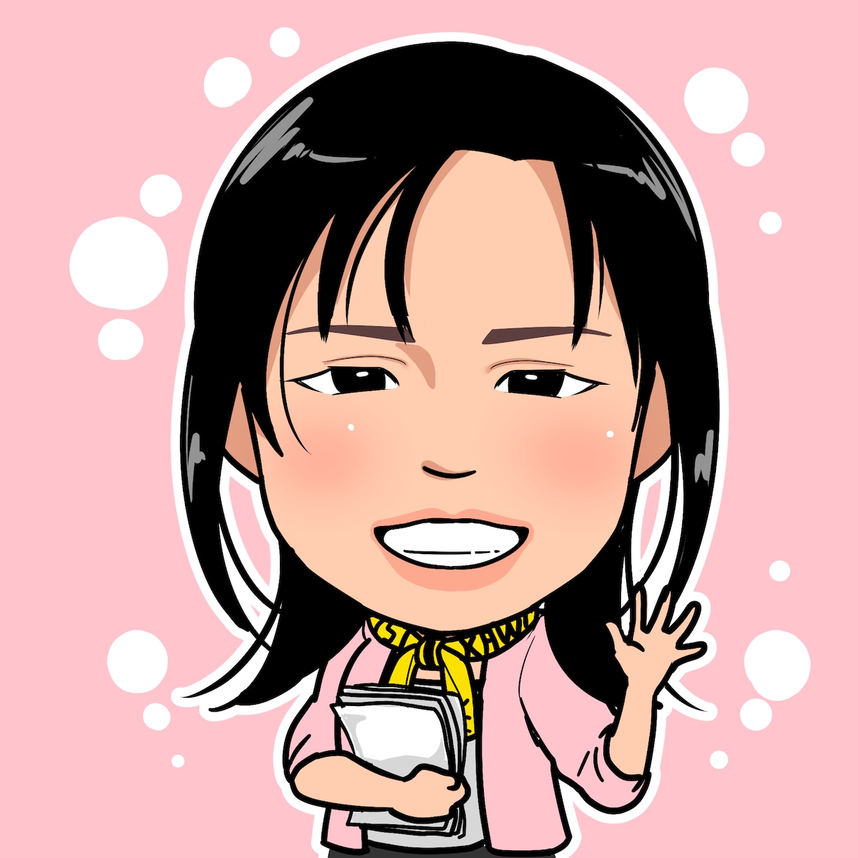 ミニキャラ似顔絵や名刺デザインします SNSのアイコンや名刺、贈り物に☆ イメージ2