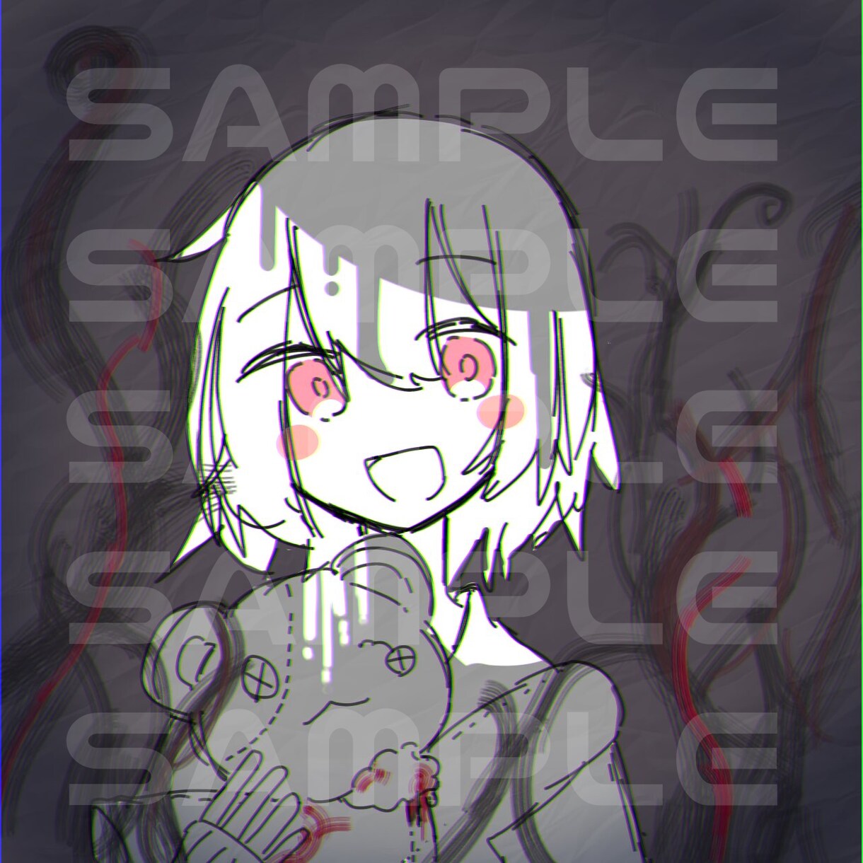 様々な用途に使えるイラストをお描きします アイコンやサムネ、MVや表紙絵などに是非！ イメージ4