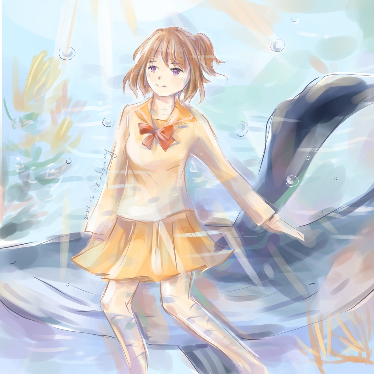 美少女のイラストます 本の表紙、イラスト、自分のプロフィールは利用できる。 イメージ2