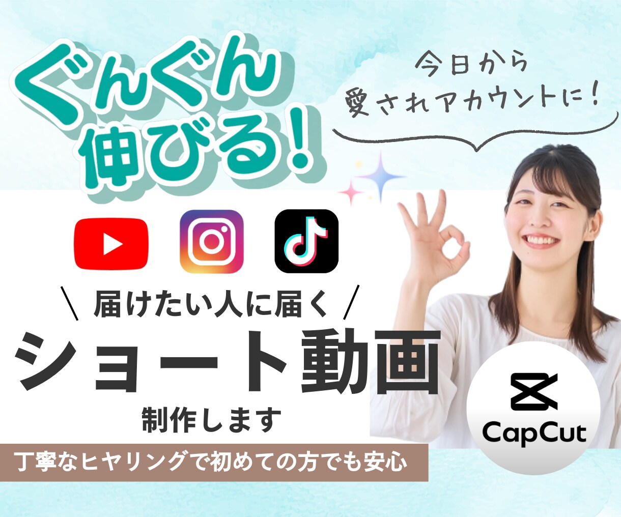 起業家をショ－ト動画で支えます 丁寧にヒヤリングをし、イメ－ジ通りの動画をお届けします。 イメージ1
