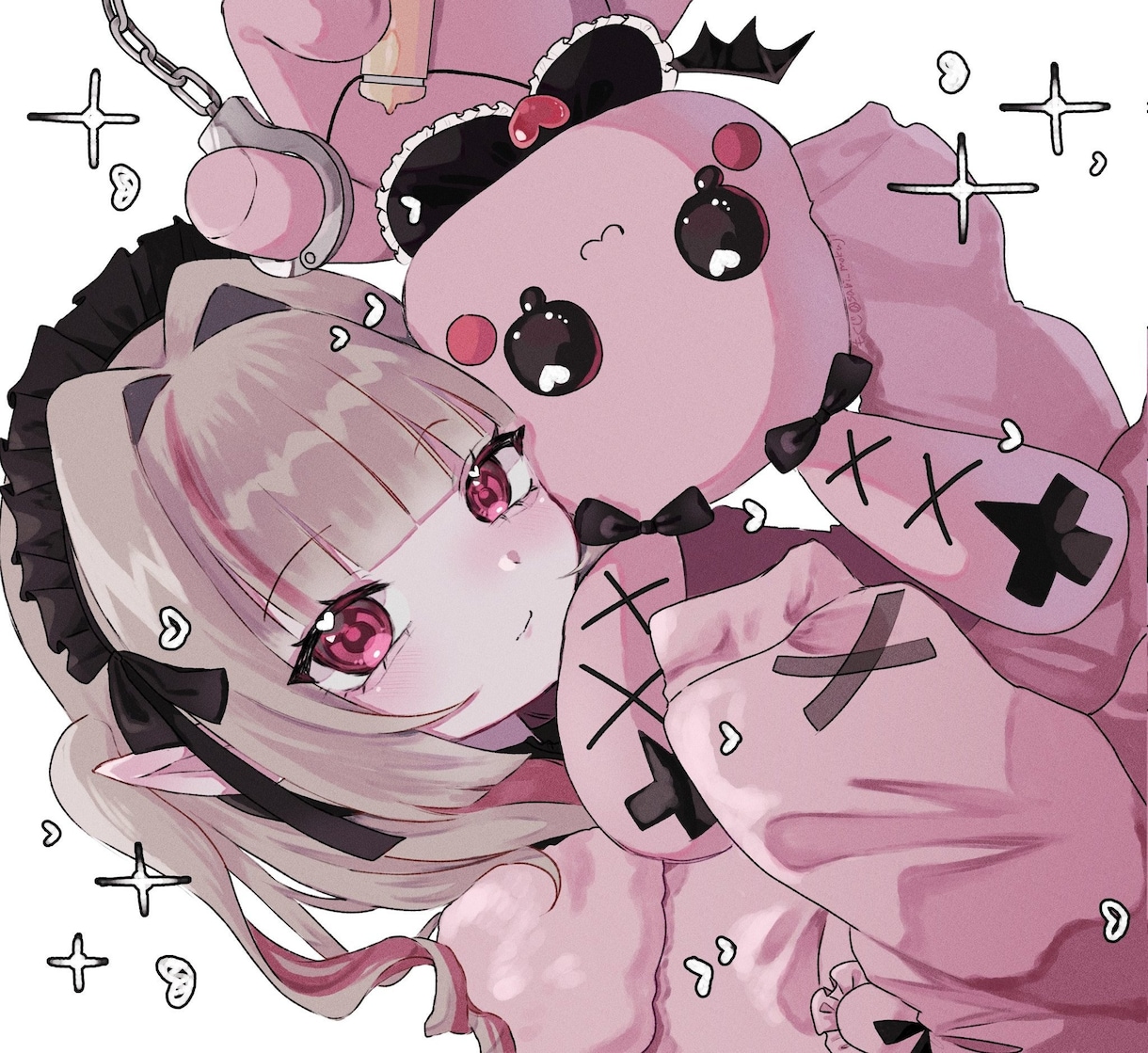 アイコンイラスト作成します 貴方だけの病みかわキラキラをお届けします♡ イメージ4