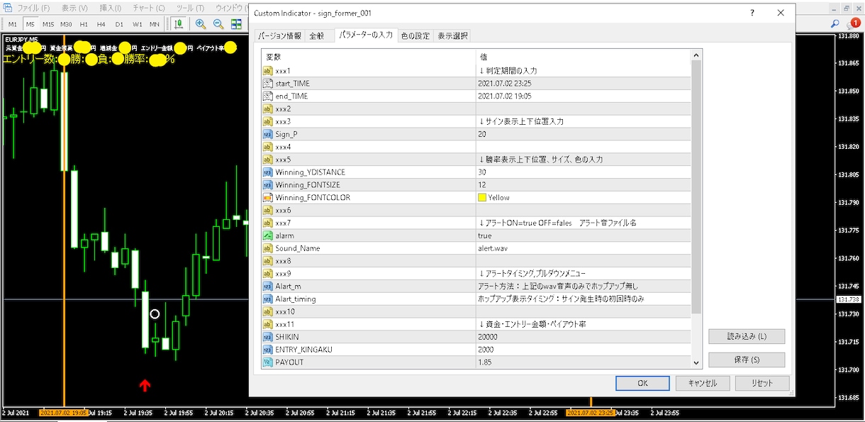 MT4用サインツールの元mq4ファイルを提供します 価格改定！勉強、検証、販売、フィルターに等々可能性無限大 イメージ2
