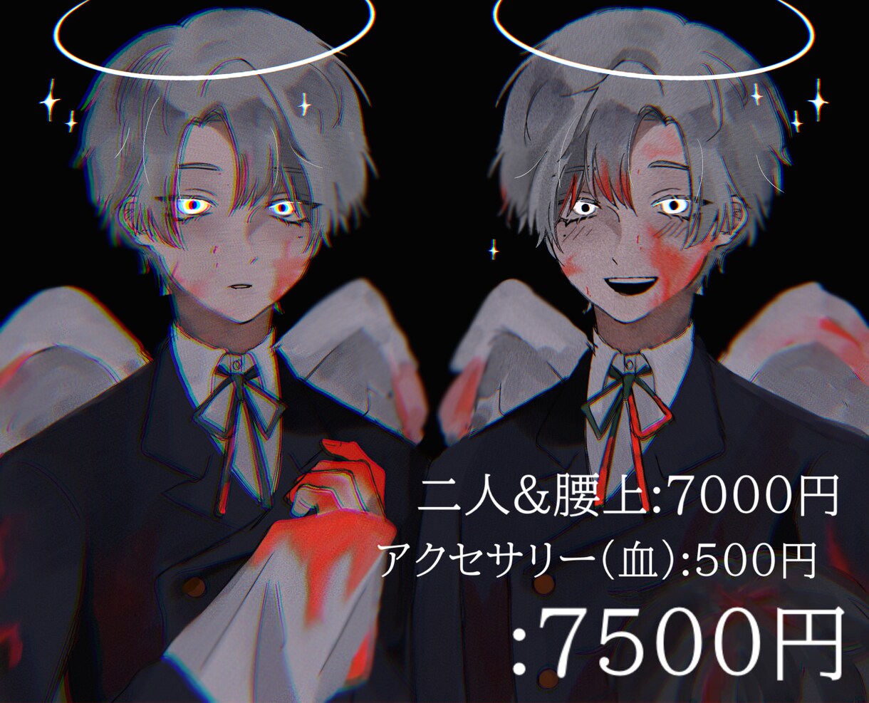 アイコン・立ち絵のイラスト制作をいたします 最短翌日から。精一杯制作いたします(* .ˬ.) イメージ6
