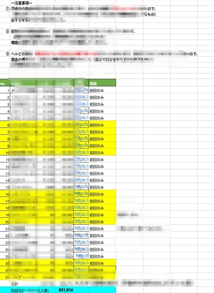 転売リスト差し上げます 100品分の転売リストを渡します イメージ2