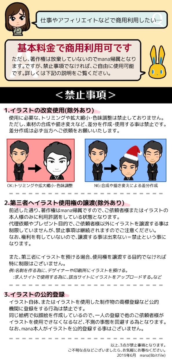 選べるポーズで写真を元に全身イラストを描きます リピーター様限定＆条件付き価格。 イメージ2